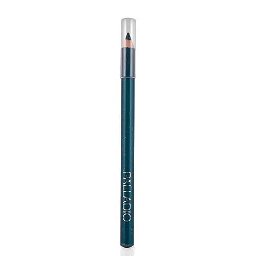 Palladio Glitter Eyeliner Pencil, Longlasting Creamy Cosmetic Pencil, Shimmer Eye Liner, Buttery Smooth Tip, Professional Makeup Glittery Pencil, Sharpenable, Sky Sparkle #TOP1