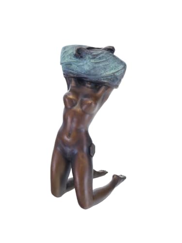 Antike Fundgrube Bronze Figur Frau entkleidender Frauenakt erotische...