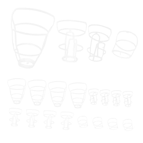 Beaupretty 20個ポータブル輸液ボトル用耐久プラスチック製収納ネット 軽量吊瓶カバー 医療アクセサリー生理食塩水ボトル保管に