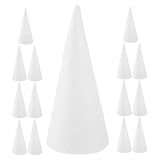 Faciles à utiliser : la surface lisse des cônes en mousse permet de les peindre, de les coller et de les décorer facilement, ce qui les rend idéaux pour les loisirs créatifs. cônes en mousse blanche, sapin de noël en polystyrène