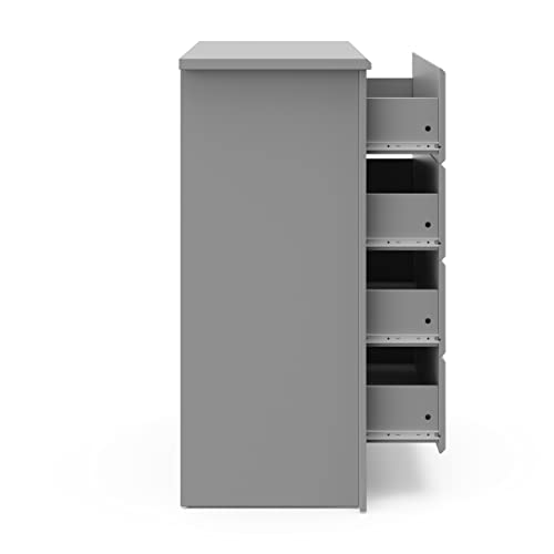 Storkcraft Crescent 4 Drawer Dresser (Pebble Gray) – Dresser For Kids Bedroom, Nursery Dresser Organizer, Chest Of Drawers For Bedroom With 4 Drawers, Universal Design For Children’s Bedroom #TOP7