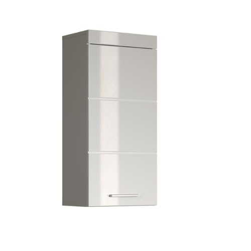 trendteam smart living - Amanda - Hängeschrank - Weiß/Weiß Hochglanz - 1 Einlegeboden - (BxHxT) 37 x 77 x 23 cm - Kratzfest trendteam smart living - Amanda - Hängeschrank - Weiß/Weiß Hochglanz - 1 Einlegeboden - (BxHxT) 37 x 77 x 23 cm - Kratzfest
