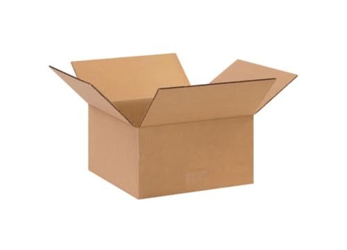Image of Secure Seal - 6x6x3 Pack of 100 Corrugated Cardboard Packing Shipping Mailing Moving Carton Boxes