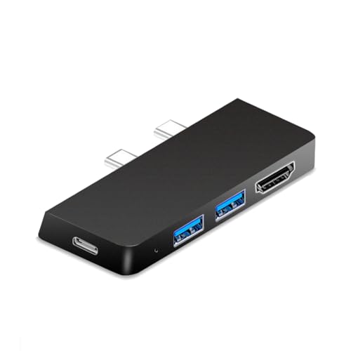 Hub USB C triple affichage pour Surface Pro 9 afin de travailler sur trois écrans 4K