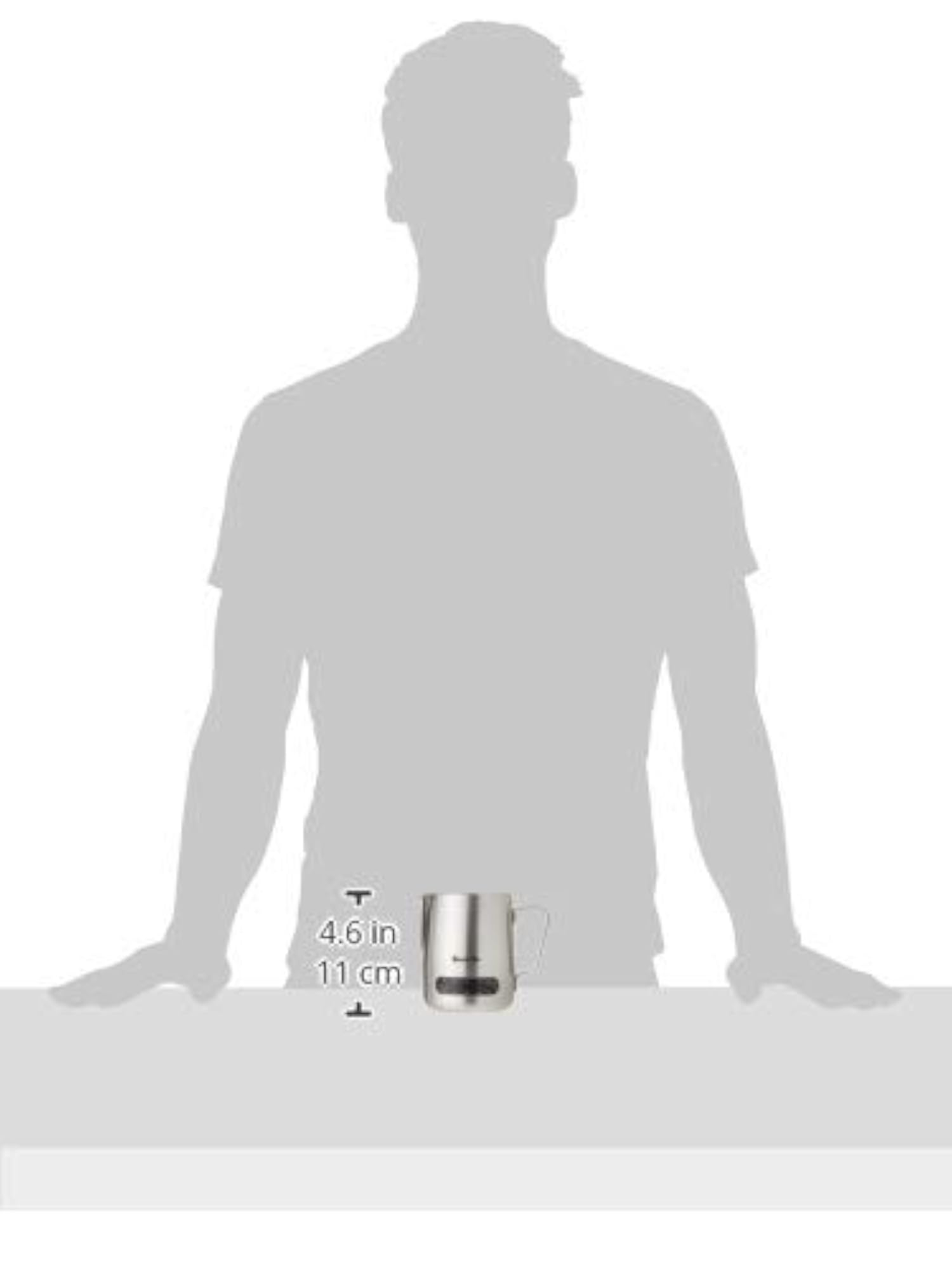 Stainless Steel Temp Control Milk Jug, 16oz Capacity