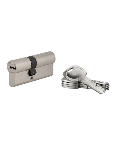 Cylindre de Serrure, Double Entrée, 5G Dynamic, 45x65 mm, Nickelé, Anti-Arrachement,...
