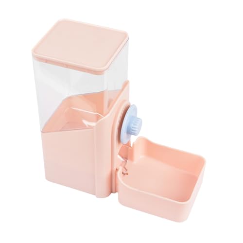 Totority ペットフィーダー 猫フィーダー自動 ぶら下げ 多機能 干し草フィーダーウサギ うさぎ 自動フィーダー 耐摩耗性バニーフィーダー 子犬フィーダー プラスチック ピンク