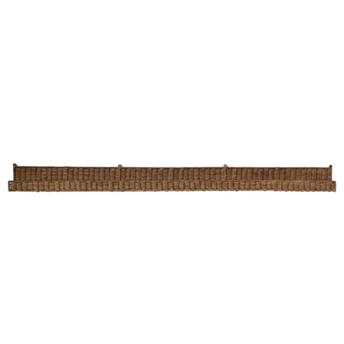 Creative Co-Op Handwoven Rattan Wall Shelf