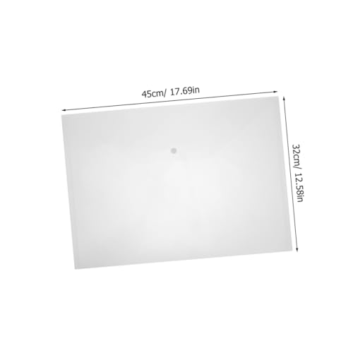 Pochette de rangement pour documents étanche en polypropylène transparent à fermeture solide - 2