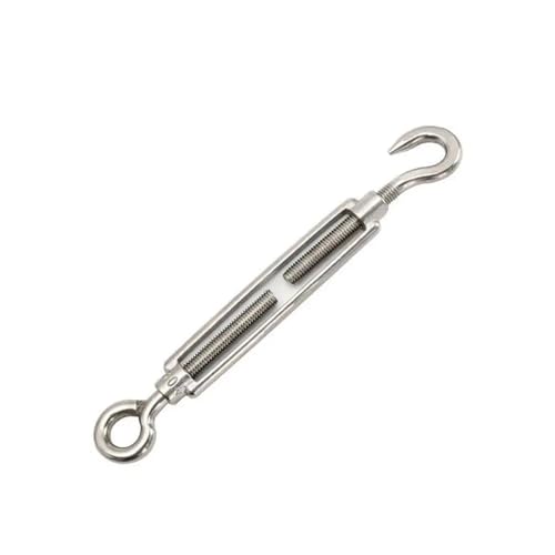 10 PCS Turnbuckle Gancho de Acero Inoxidable M8 para Tensado de Cable miniatura 1
