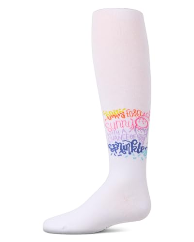 MeMoi Girls “Sunny Days” Opaque Stretch Cotton Tights