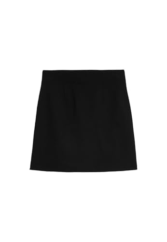 Marks & Spencer Mini-Glockenrock Aus Jersey Damen Schwarz UK 12 (EU 40)
