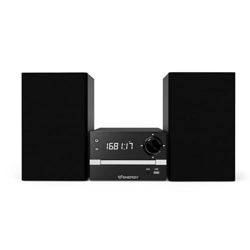 Energy Sistem Home Speaker 7 / Reproductor CD MP3 / 30W Sonido Estéreo/Bluetooth/Modular/Radio FM/USB/Aux/Mando a Distancia