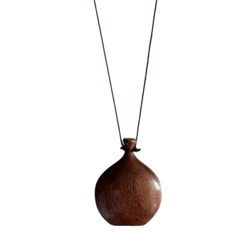 Adjustable Wood Liquor Bottle Necklace Multifuntional Jewelry Ethnic Styles Necklace for Artistic Event and Gatherings