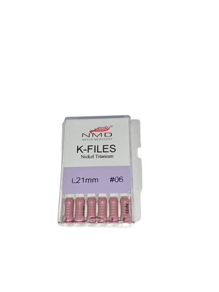 Image of NMD Dental NITI-K-Files (21MM, LIGHT PINK(#6 NO)) (Pack of 6pc)