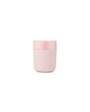 W&P Porter Ceramic Mug w/ Protective Silicone Sleeve, Blush 12 Ounces | On-the-Go | Reusable Cup for Coffee or Tea | Portable | Dishwasher Safe