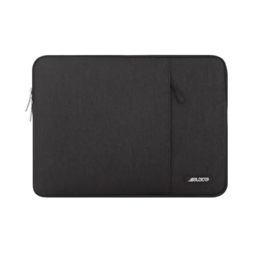 MOSISO Laptop Sleeve Bag Compatible with MacBook Air/Pro, 13-13.3 inch Notebook, Compatible with MacBook Pro 14 inch 2023-2021 A2779 M2 A2442 M1, Polyester Vertical Case with Pocket, Black