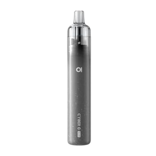 Aspire Cyber G Slim Pod Kit, TG Pod Compatible, Draw Activated, 1200 mAh Battery Capacity, Meshed Coil Technology, 2ml Cartridge Capacity, No Nicotine, (Grey)
