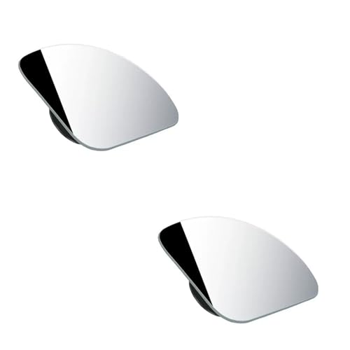 Retroviseur Conduite Accompagnée 2pcs,Extérieur d'angle Mort pour Miroir Voiture 360° Cadre en Verre HD une Conduite en Toute Sécurité, Compatible pour SUV, Camionnette, Camion, Autocollant à Coller