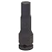 Westward 4LZF6 Impact Hex Driver, 1/2 In Dr, 18mm, 2 In L
