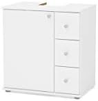 Balcão Banheiro Politorno 1 Porta 3 Gavetas - Branco