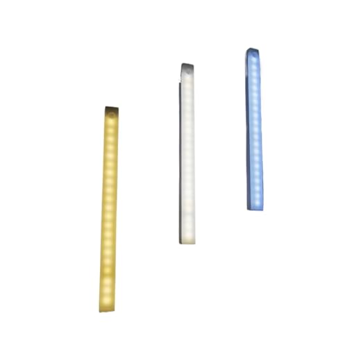MMKBLRDI 1 lámpara de pared recargable con sensor de movimiento, luz LED nocturna.(3 Colors in 1 lamp,Length 30cm)
