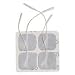 Self-Adhering Electrodes with Multistick Gel, Fabric Back, 2" x 2", Square