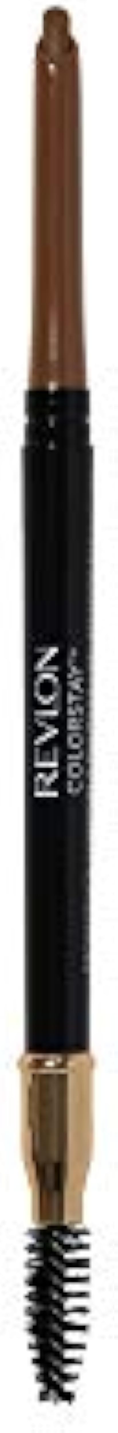 Eyebrow Pencil by Revlon, Colorstay Eye Makeup with Eyebrow Spoolie, Waterproof, Longwearing Angled Precision Tip, 210 Soft Brown, 0.01 Oz