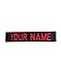 Custom Uniform Embroidered Military Name Tape, Army Airforce Police, Sew-on or with Fastener (Black, with Fastener)