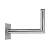 Produktbild Premium X 35-40cm Wandhalter Stahl verzinkt Ø 48mm Winkel Wand-Halterung für Satelliten-Schüssel SAT-Antenne