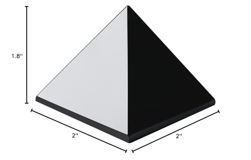 Image of Runyangshi Natural Black Obsidian Crystal Pyramid Energy Generator | 2.0x2.0in (5x5cm) Healing Crystal Pyramid for Protection & Positive Energy | Natural Quartz for Chakra Reiki Home Decor
