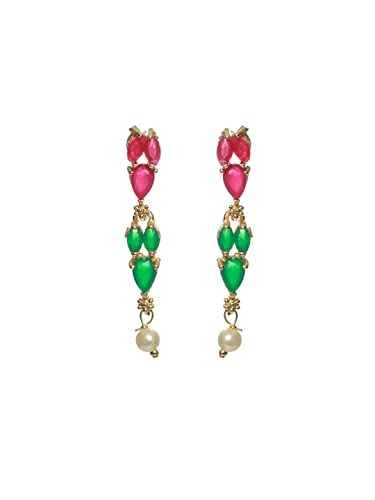 Leaf Pattern Plated Jewellery Set, Nature Inspired