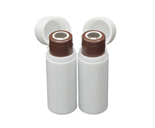 Protect Your Power - Slimline 18650 Battery Case, soft durable material - Pack of 2 (Holds 1 Battery)