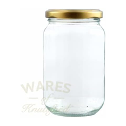 1lb Jam Jars. Pack of 12 with Gold Airtight Lids. FSA Approved, Suitable for Home or Commercial use. Wares of Knutsford Ltd Cover