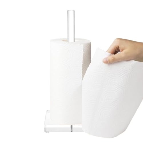 Soporte de papel acrílico multiusos para cuarto de baño, mesa y encimeras 2