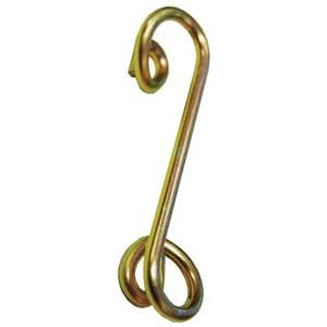 Quarter Turn Dzus Spring, 1.000 x .275 inch, Gold, 10 Pack