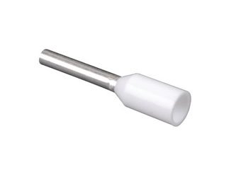 PANDUIT FSD75-8-D Insulated Ferrule Single Wire 22 AWG .31" Pin Length White DIN End Sleeve - 100 item(s)