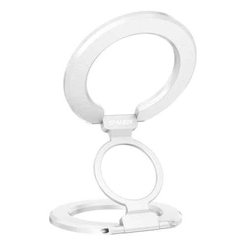Image of Phone Ring Holder for MagSafe Case, Strong Magnetic Cell Phone Grip, 360 Rotation Kickstand Compatible with iPhone and Android.