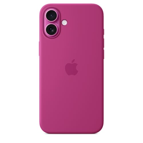 Image of Apple iPhone 16 Plus Silicone Case with MagSafe - Fuchsia 