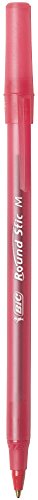 Image of BIC Round Stic Xtra Life Ballpoint Pen, Medium Point (1.0mm) -- Pack of 36 Red Pens