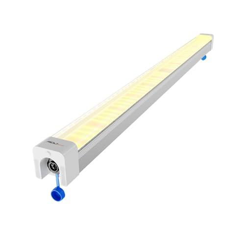 RDJ Bouns Under Canopy LED Grow Lights Bar 120W Full Spectrum with 660nm & Far Red High Waterproof IP65 Daisy Chain Dimming 46 Inch Undercanopy Grow Lighting for Hydroponic Growing (U120)