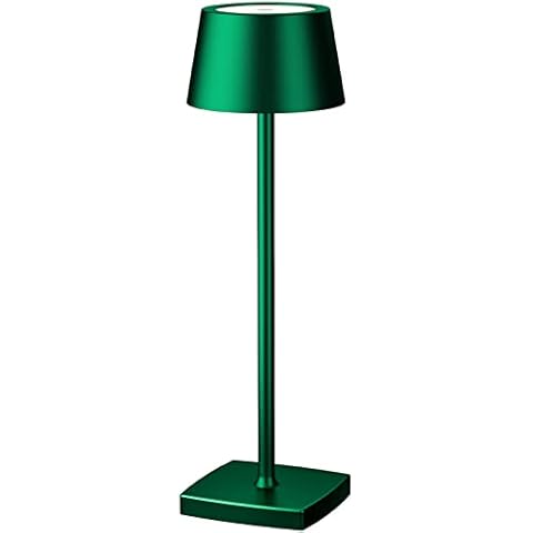 Seihoae Cordless Table Lamps Rechargeable, 5200mAh Battery Operated Table Lamp, IP54 Waterproof Outdoor Table Lamp, for Indoor Outdoor Restaurant Buffet Bar Coffee Shop, Green Cover
