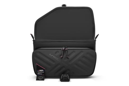Image of ASUS BC3004 ROG Slash Sling Bag 4.0 (2025), Quick-Adjust Shoulder Straps, Polyester Design, Premium Water Repellent Material, FIDLOCK Magnetic Quick Release Buckle, Stealth Black, 8L, 600g