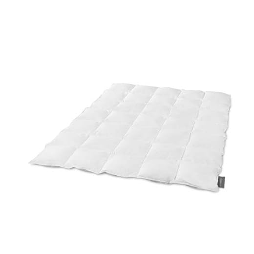 Traumnacht Basis medium Daunendecke mit neuen weißen Daunen (60%) und Federn (40%), DIN EN 12934, 135 x 200 cm, Down Pass und Öko-Tex zertifiziert, produziert nach deutschem Qualitätsstandard