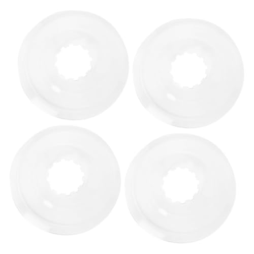 HANABASS 4Pcs Transparent Flywheel Covers Lightweight Bike Spoke Protectors for Road and Mountain Bikes to Prevent Chain Drops and Protect Flywheels