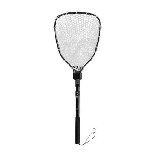 Épuisette de pêche robuste en alliage d'aluminium et accessoires silicone