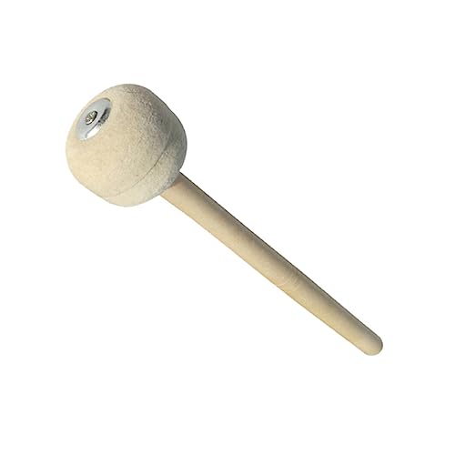 Yardwe Wool Felt Drum Mallet with Maple Wood Handle Accessory for Snare Drum Practice and Professional Performances Durable Percussion Instrument for Music Enthusiasts