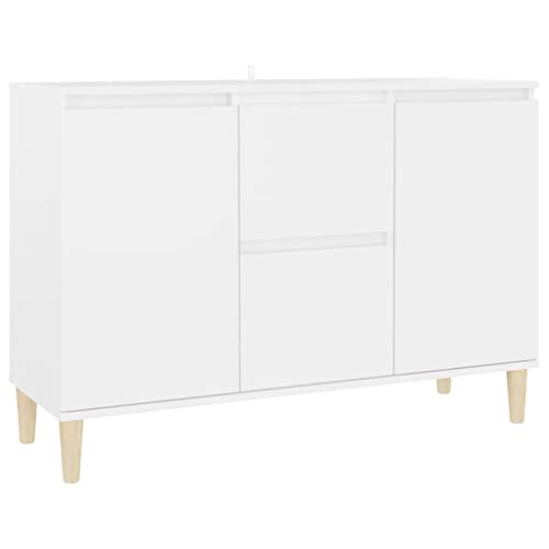 vidaXL Credenza Bianca 101x35x70 cm in Legno Multistrato