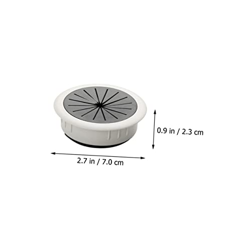 Angoily 6 piezas Cubierta para Pasacables de Escritorio para Organizador de Cables Base para Gestión de Cables Bajo el Escritorio miniatura 2