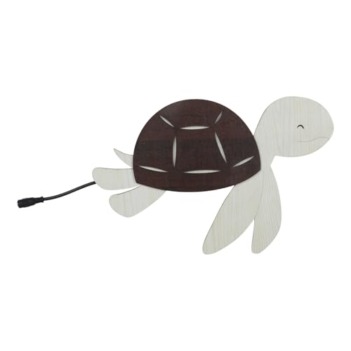 Image of Quace Wooden Turtle Wall Lamp for Gifts,Baby Adults Bedroom, Gaming Room, Home and Party